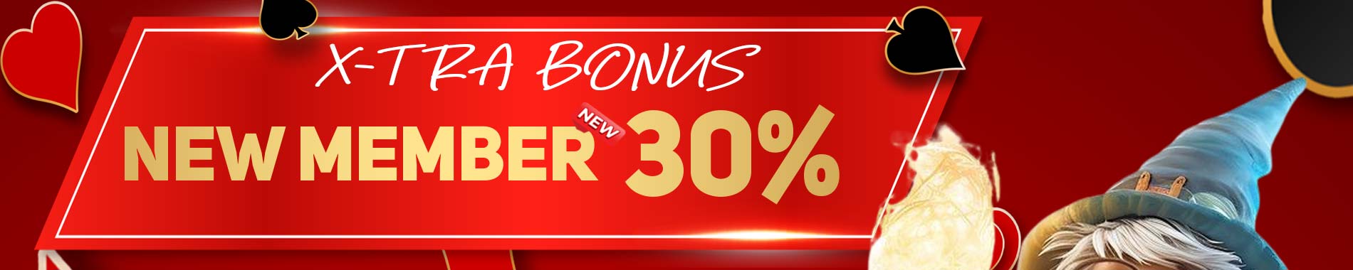 Xtra Bonus New Member 30%